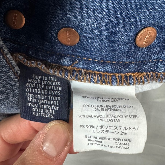 J. Crew Vintage Straight Jeans Button Fly Distressed Light Wash Women's 26 - Picture 9 of 11